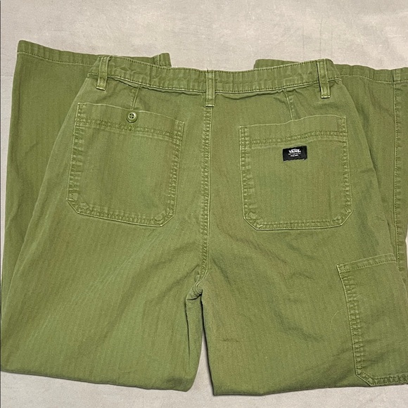 Women’s Vans Union Relaxed Green Carpenter Trousers - Picture 6 of 10